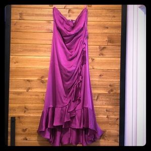 Banana Republic pink silk dress
